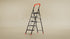 Bathla Ascend 7 Step Heavy Duty Steel Ladder for Home - Orange & Black